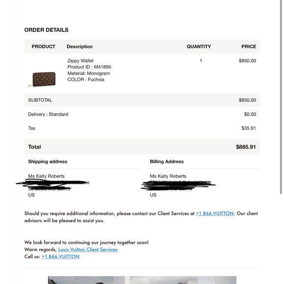 Louis Vuitton monogram wallet - Picture 7 of 7